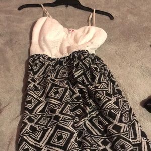 Black and white dress